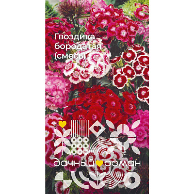 Семена Гвоздика бородатая (смесь), 0,2 гр. "Дачный роман"